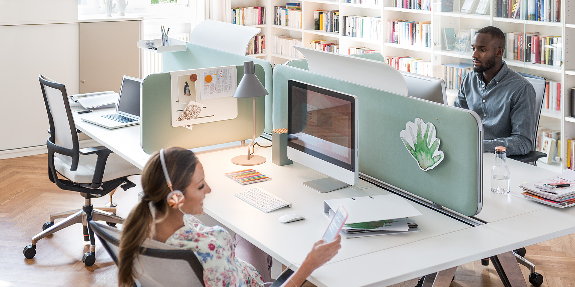 Sedus akoestische scheidingswand - akoestiek Heering Office Den Haag 5