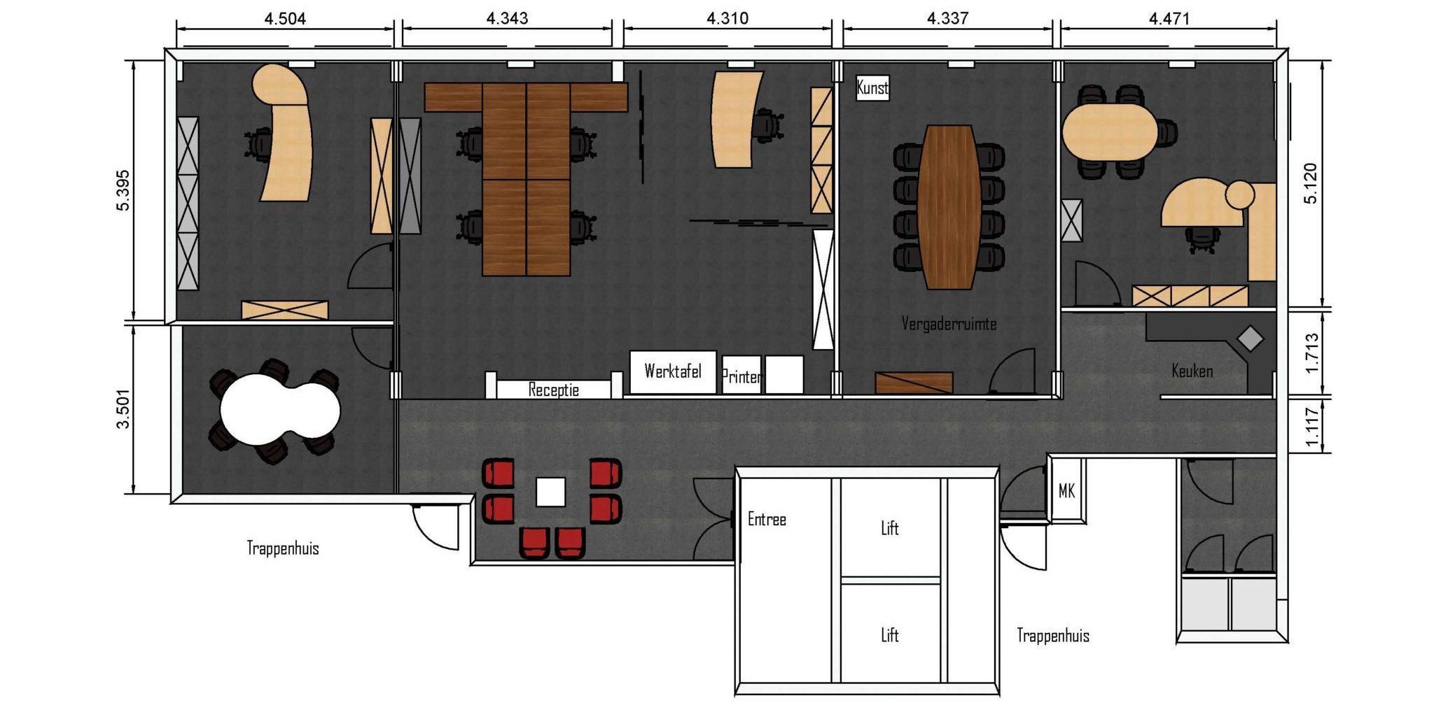 Codex tekening project Heering Office Den Haag